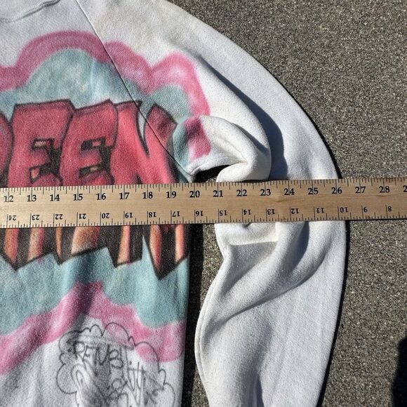 Vintage 90's Jerzees By Russell Crewneck Sweatshirt Mens Large Made USA Custom - Picture 2 of 7